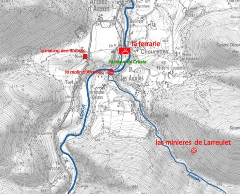 La forge d’Asson et les minières de Larreulet en 1588.