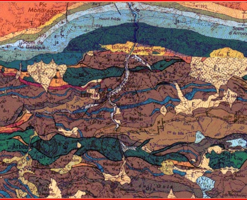 Carte géologique de Ferrieres