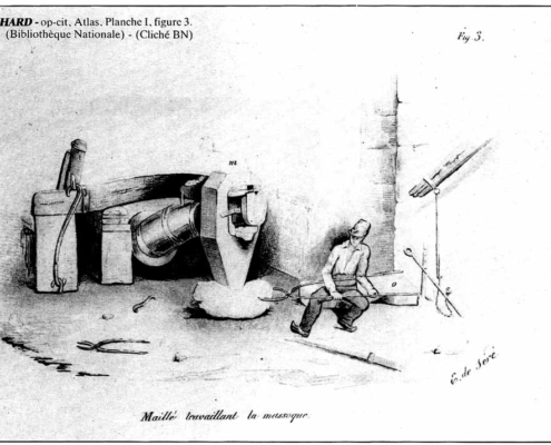 Maillé travaillant la massoque
